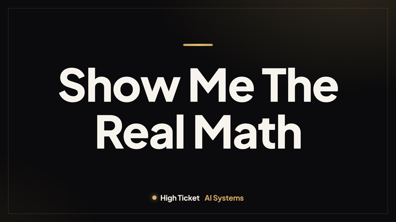 Is this a gimmick? Show me the real math