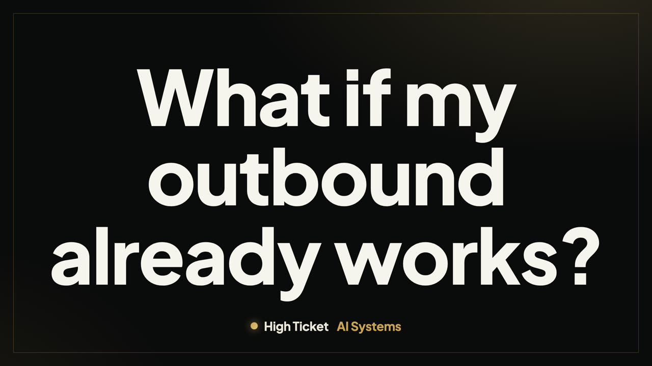 What if my outbound already works?